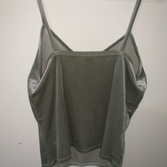 Garage small velvet green-grey shirt - Picture 3 of 3